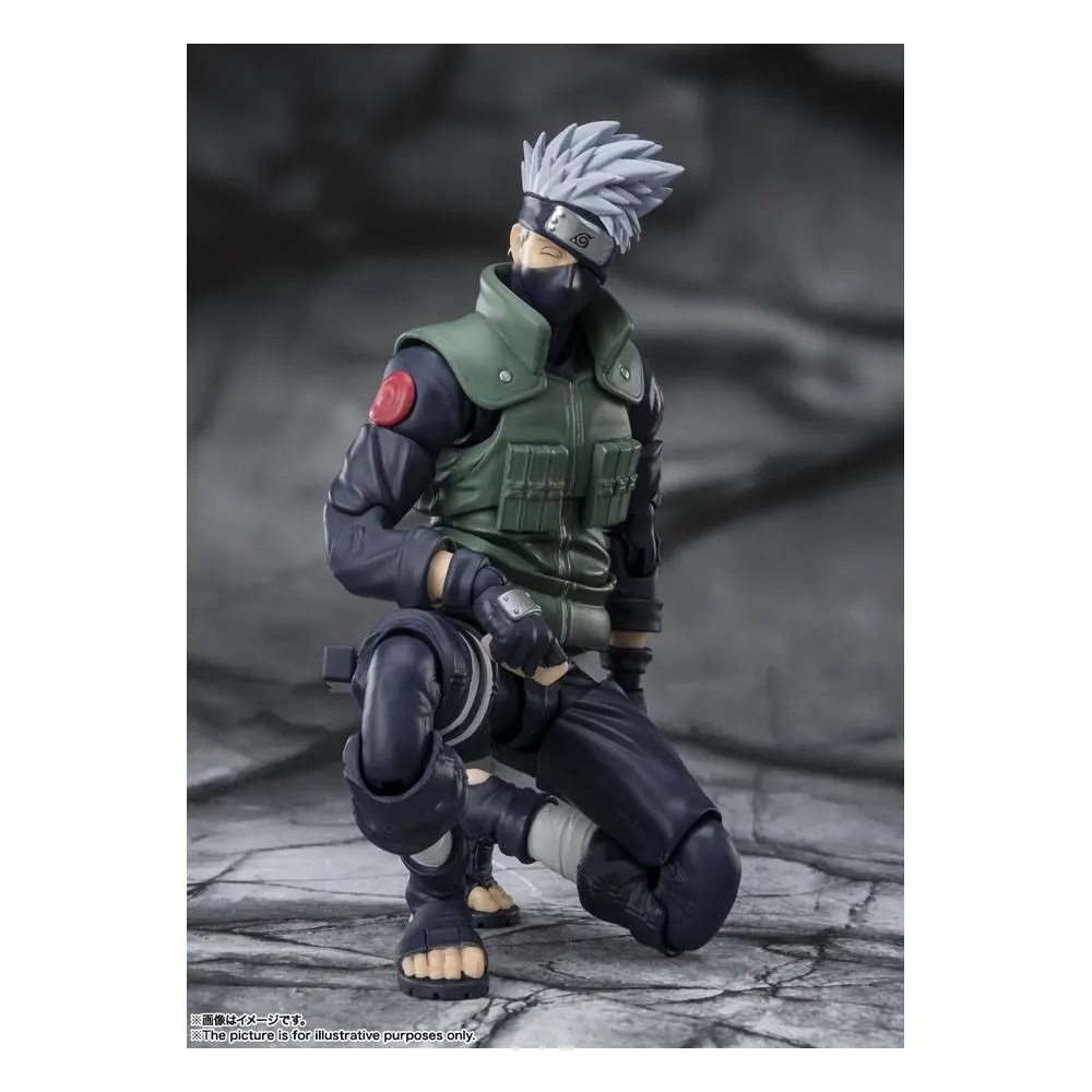 Naruto Shippuden S.H. Figuarts Action Figure Kakashi Hatake -The famed Sharingan Hero- 16 cm product photo