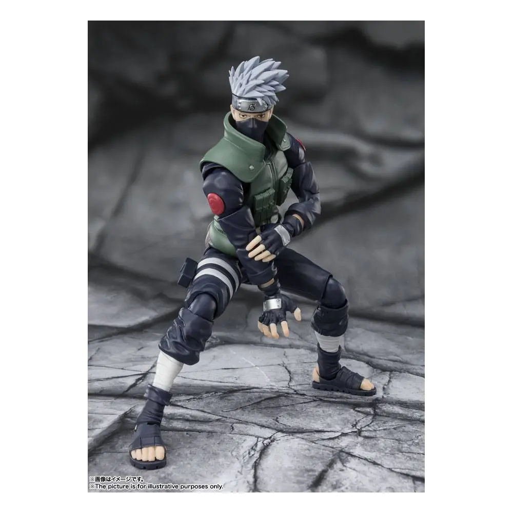 Naruto Shippuden S.H. Figuarts Action Figure Kakashi Hatake -The famed Sharingan Hero- 16 cm product photo