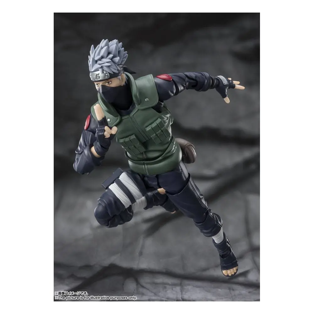 Naruto Shippuden S.H. Figuarts Action Figure Kakashi Hatake -The famed Sharingan Hero- 16 cm product photo