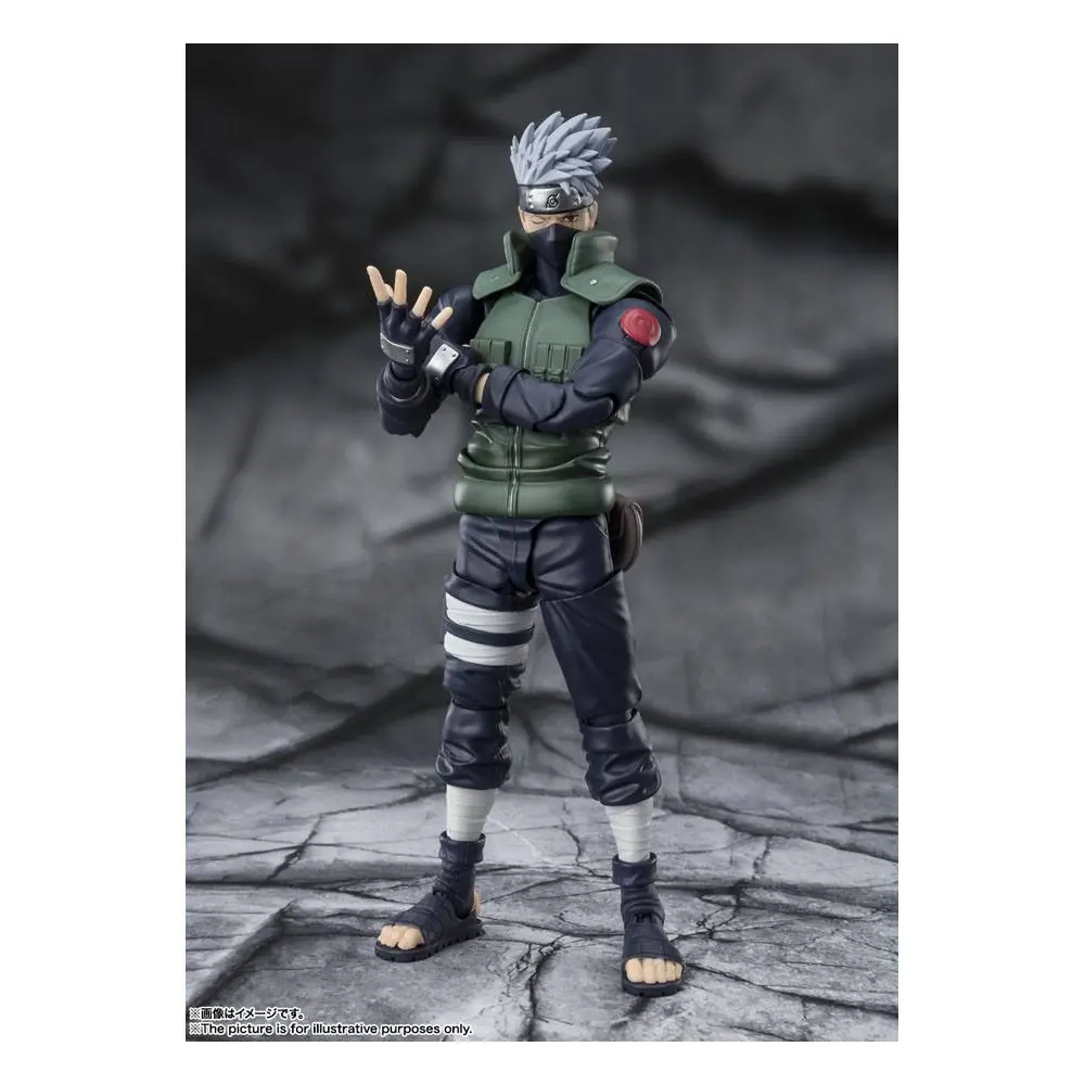 Naruto Shippuden S.H. Figuarts Action Figure Kakashi Hatake -The famed Sharingan Hero- 16 cm product photo