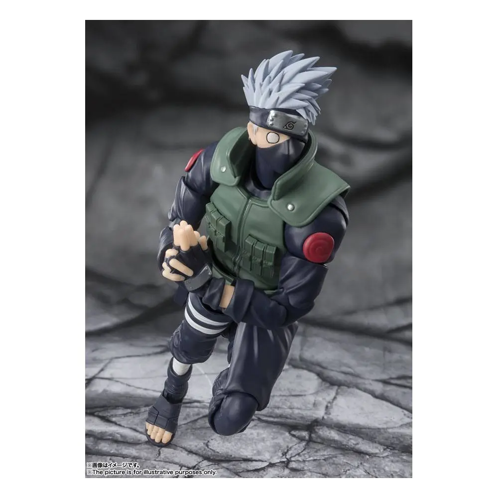 Naruto Shippuden S.H. Figuarts Action Figure Kakashi Hatake -The famed Sharingan Hero- 16 cm product photo