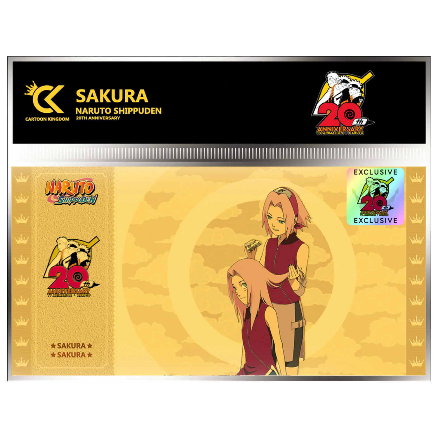 Naruto Shippuden Sakura Golden Ticket 20th Anniversary product photo