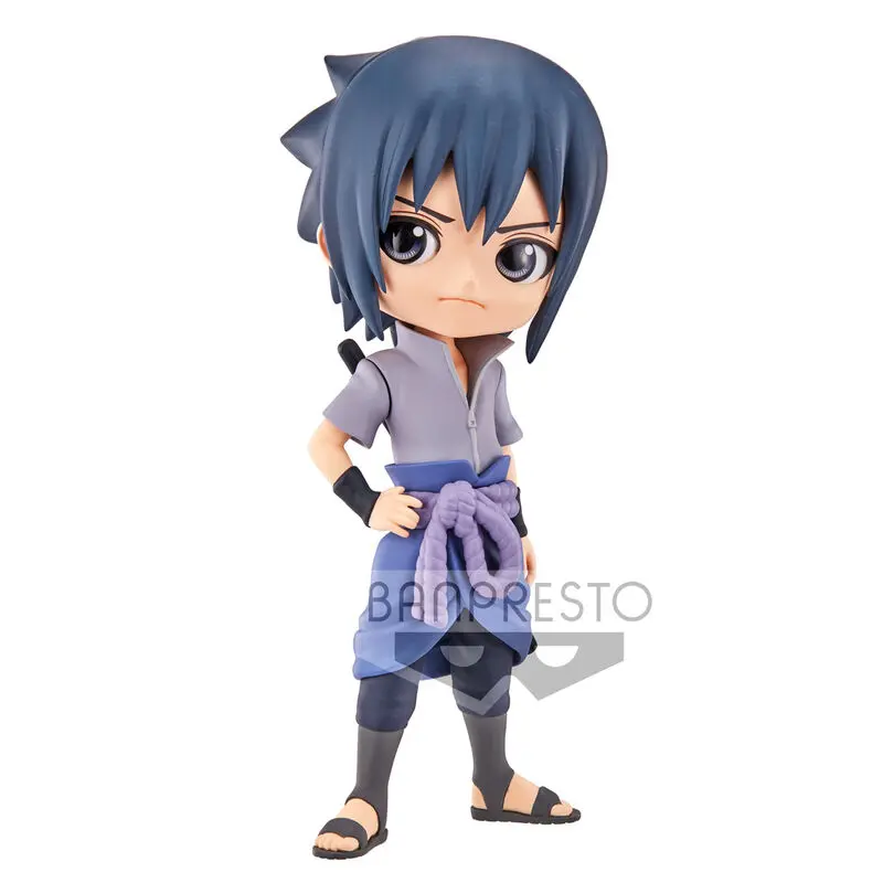 Naruto Shippuden Sasuke Uchiha Ver.A Q posket figure 14cm product photo