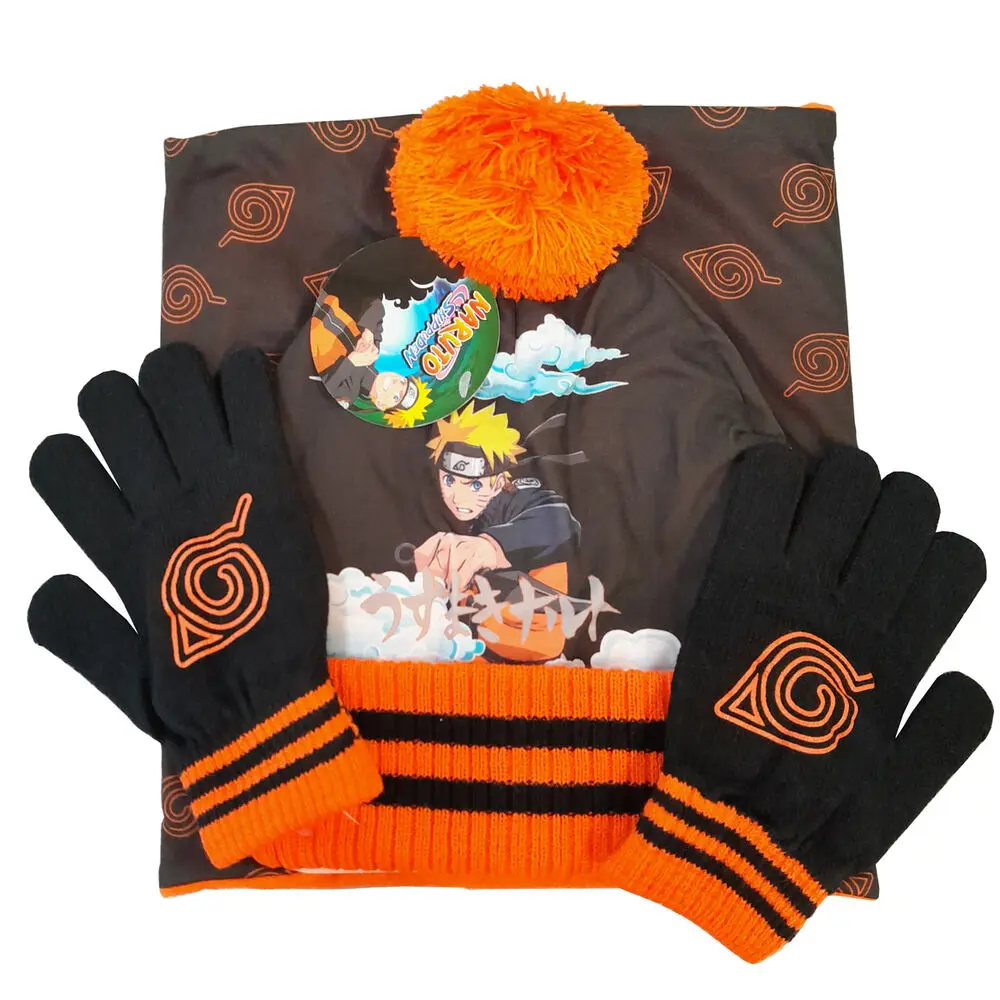 Naruto snood, hat and gloves set termékfotó