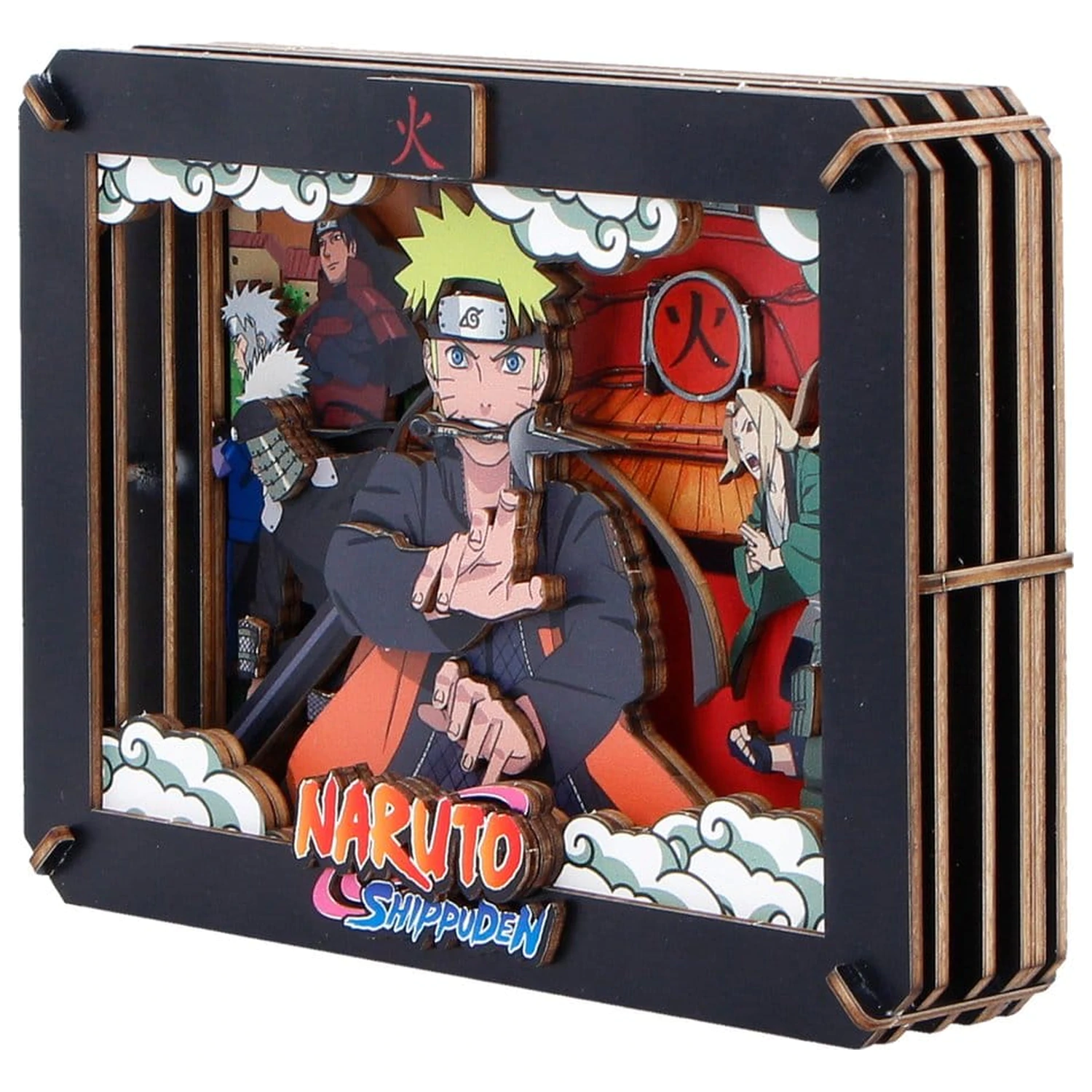 Naruto Model Kit Wooden Theatre Hokage (Medium) 10 cm product photo
