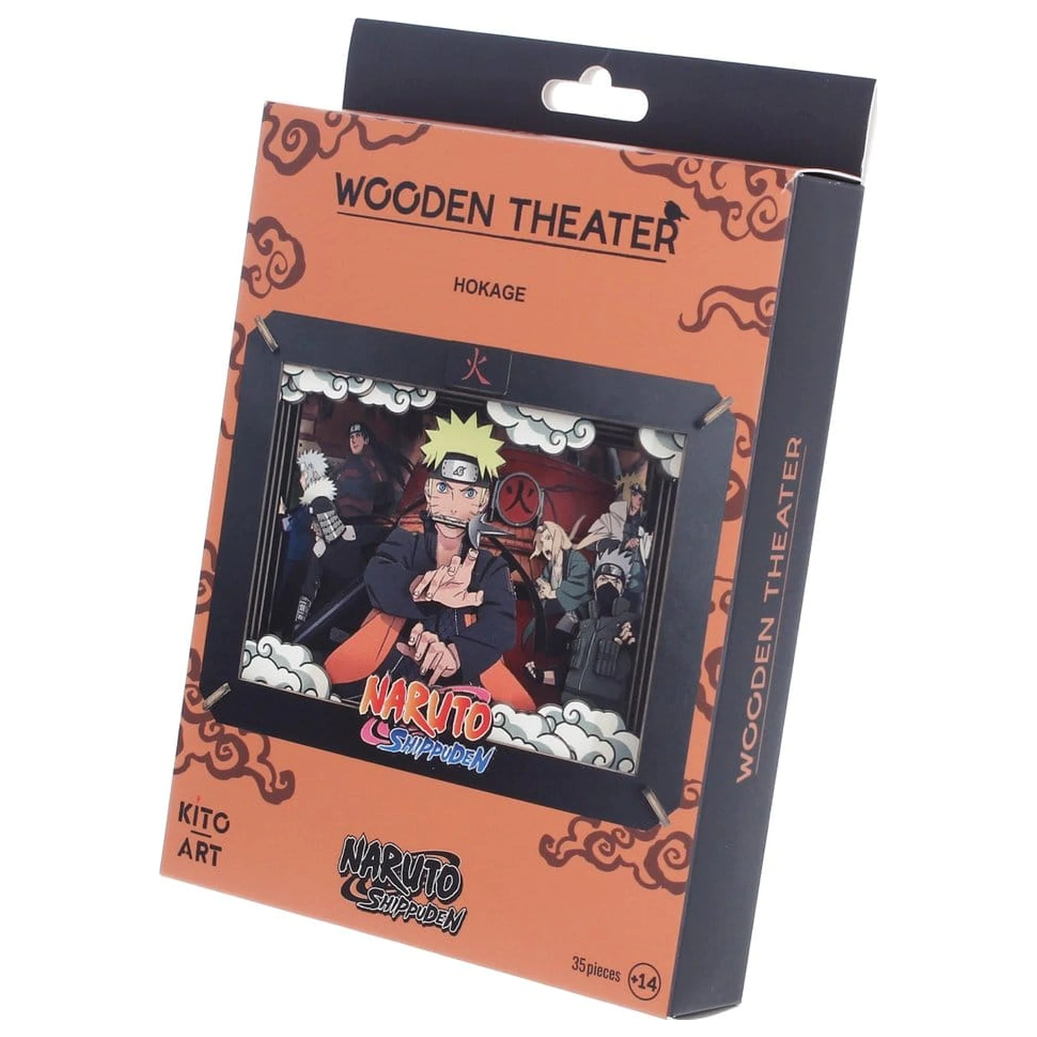 Naruto Model Kit Wooden Theatre Hokage (Medium) 10 cm product photo