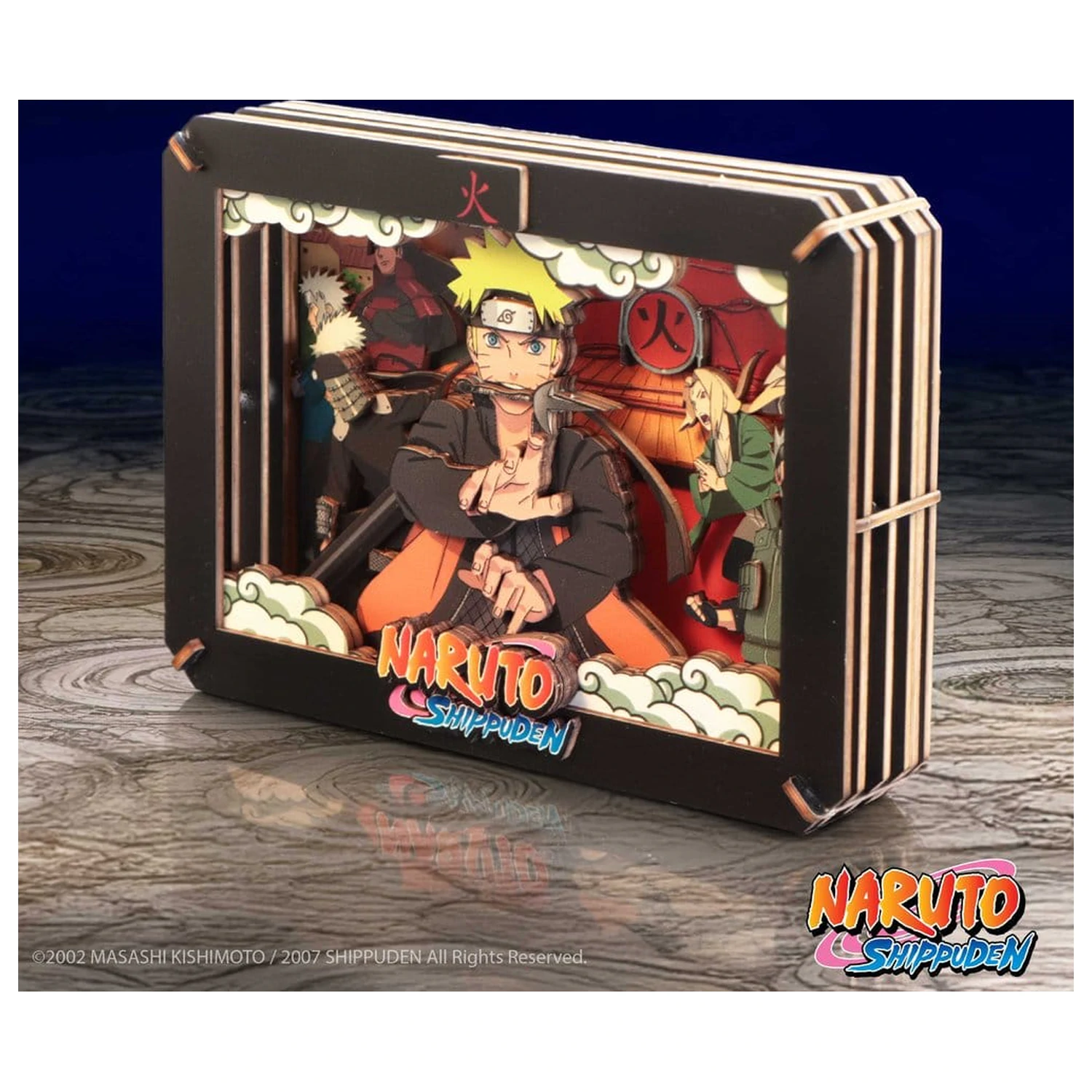 Naruto Model Kit Wooden Theatre Hokage (Medium) 10 cm product photo