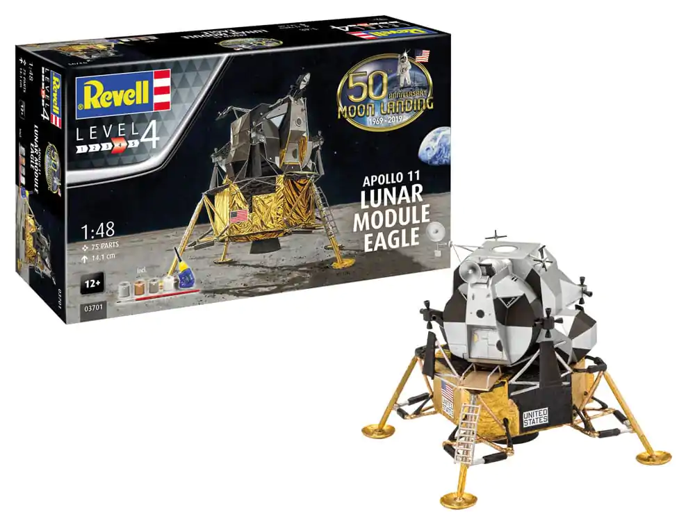 NASA Model Kit Gift Set 1/48 Apollo 11 Lunar Module Eagle 14 cm product photo