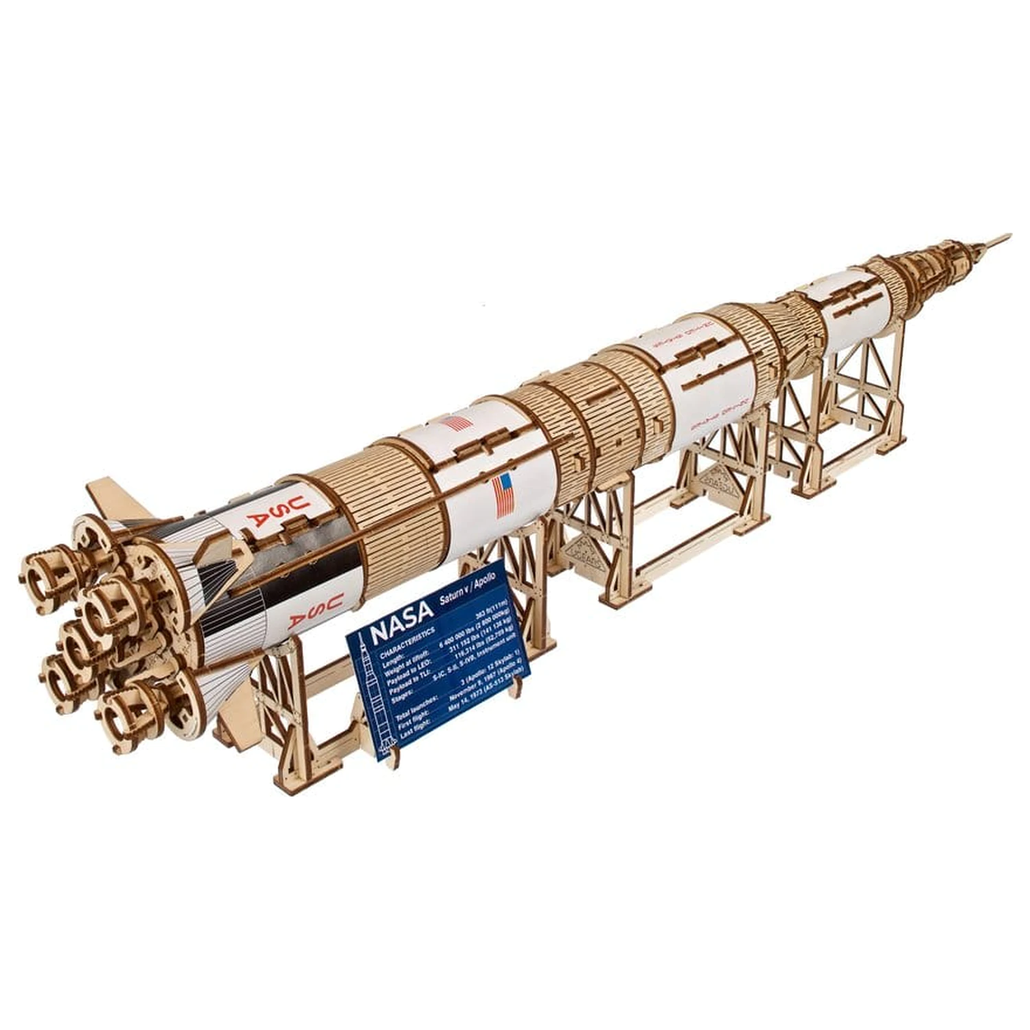 NASA 3D Wooden Puzzle Saturn V product photo