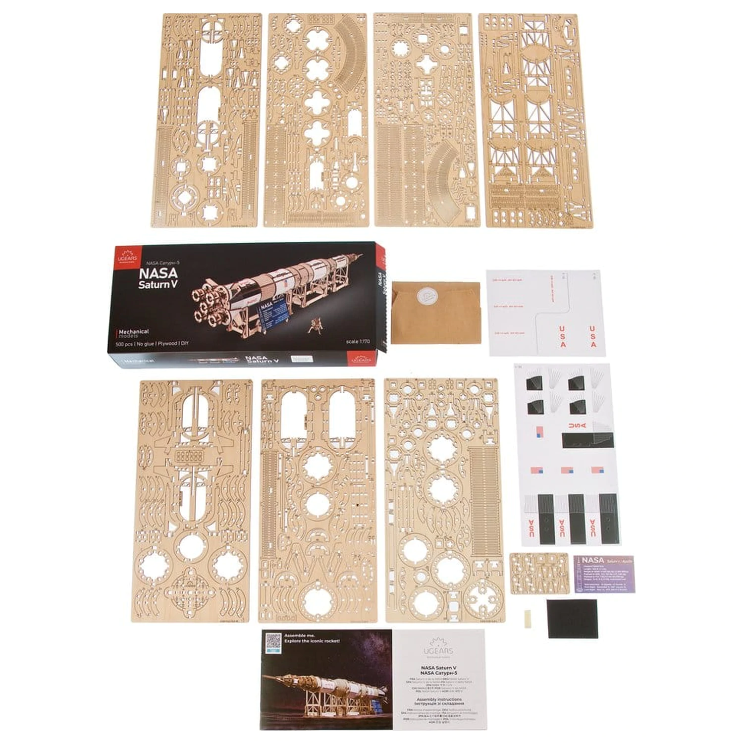 NASA 3D Wooden Puzzle Saturn V product photo