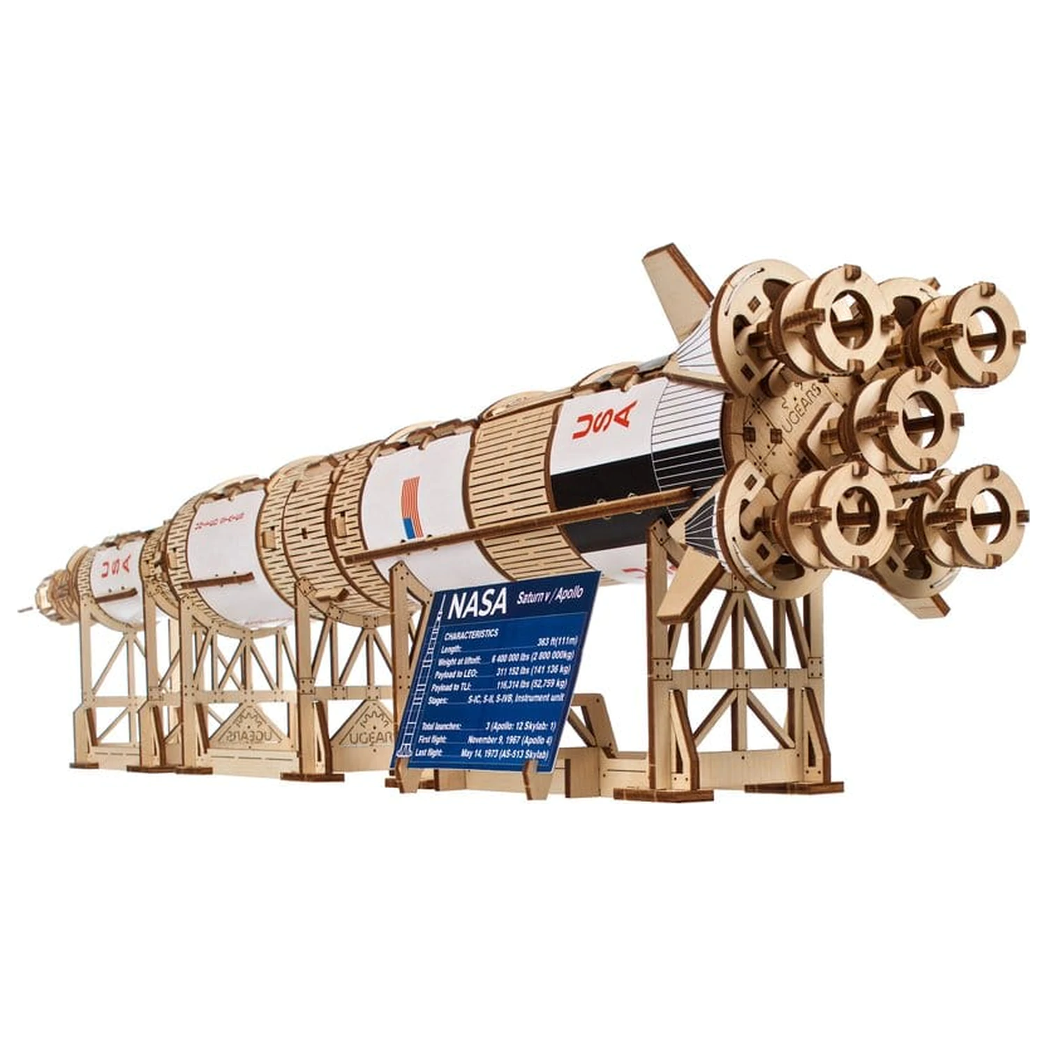 NASA 3D Wooden Puzzle Saturn V product photo