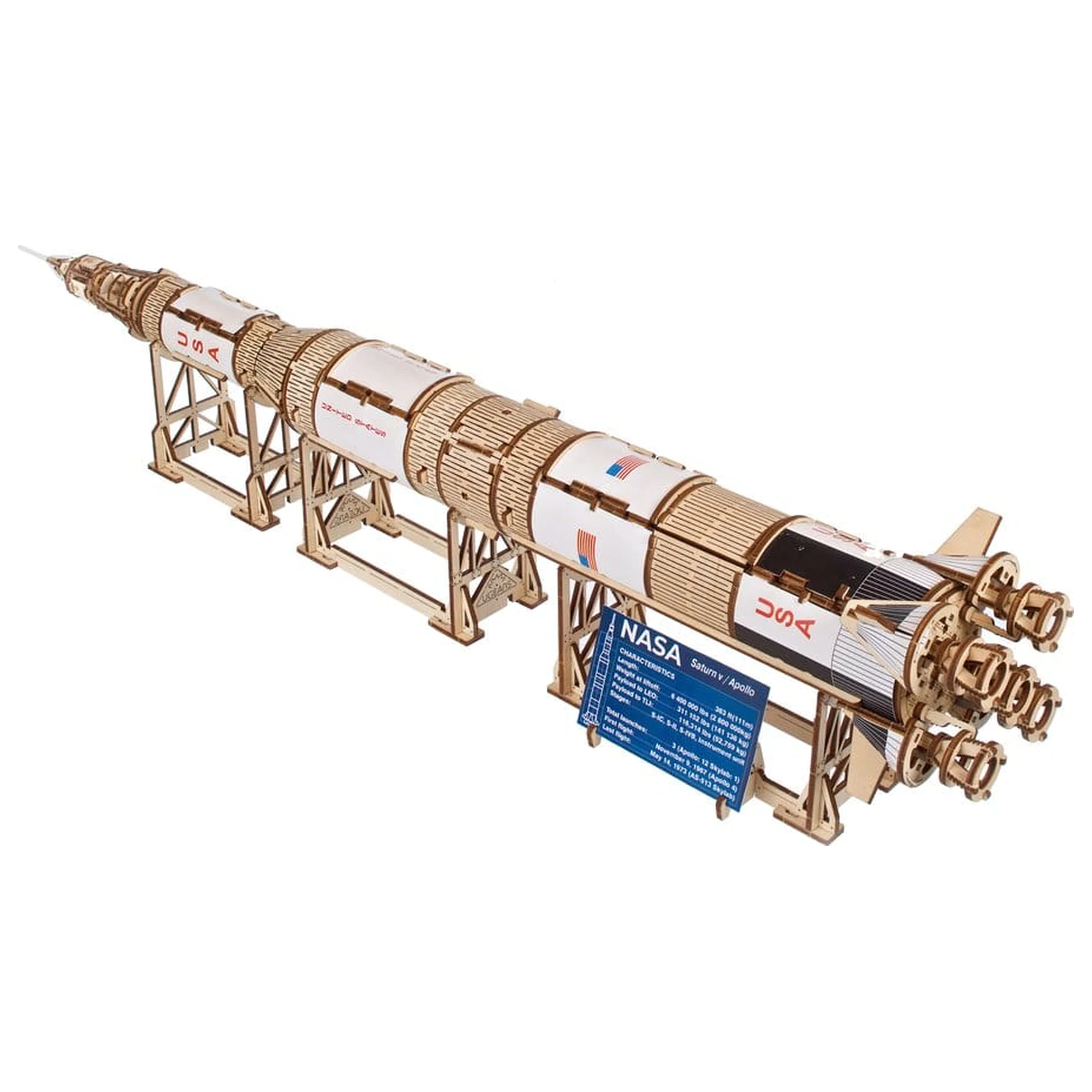 NASA 3D Wooden Puzzle Saturn V product photo