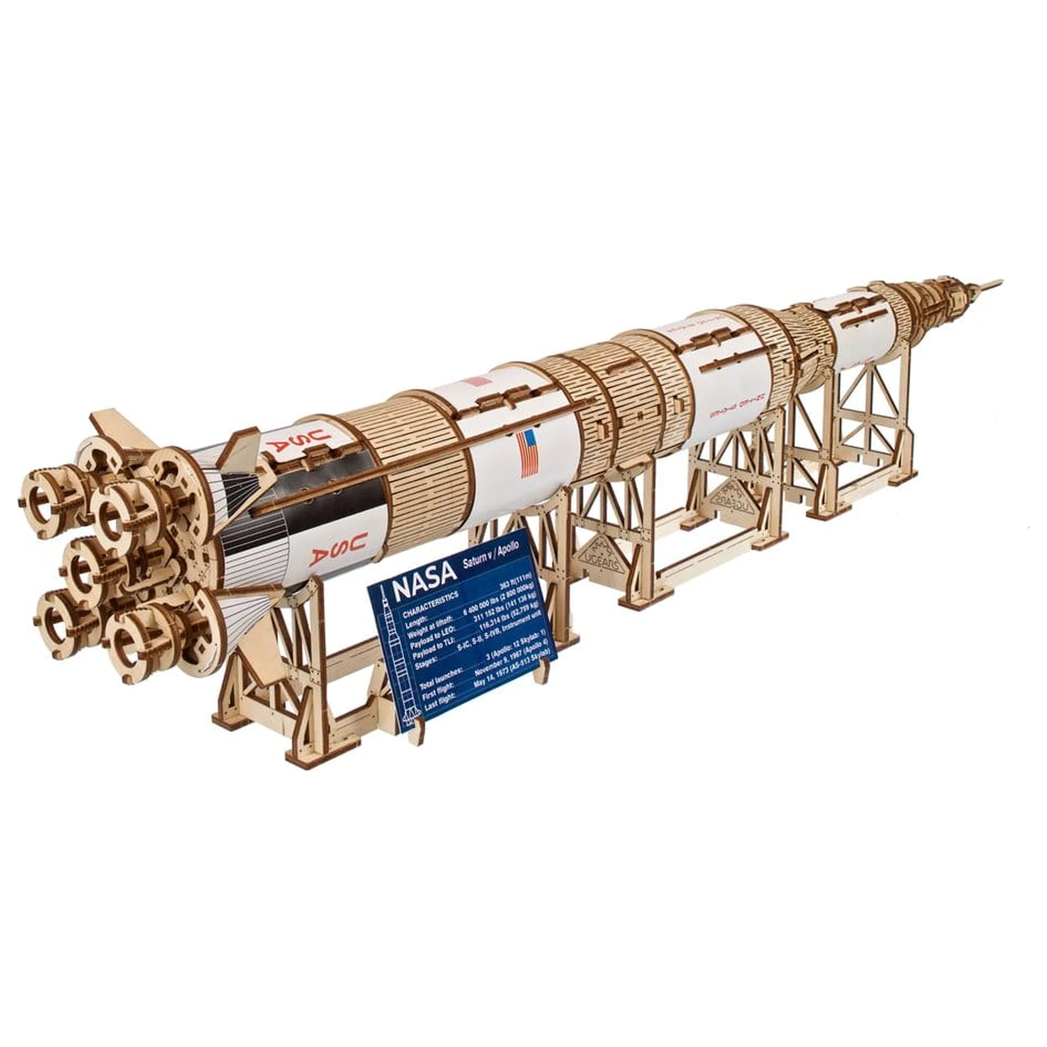 NASA 3D Wooden Puzzle Saturn V product photo