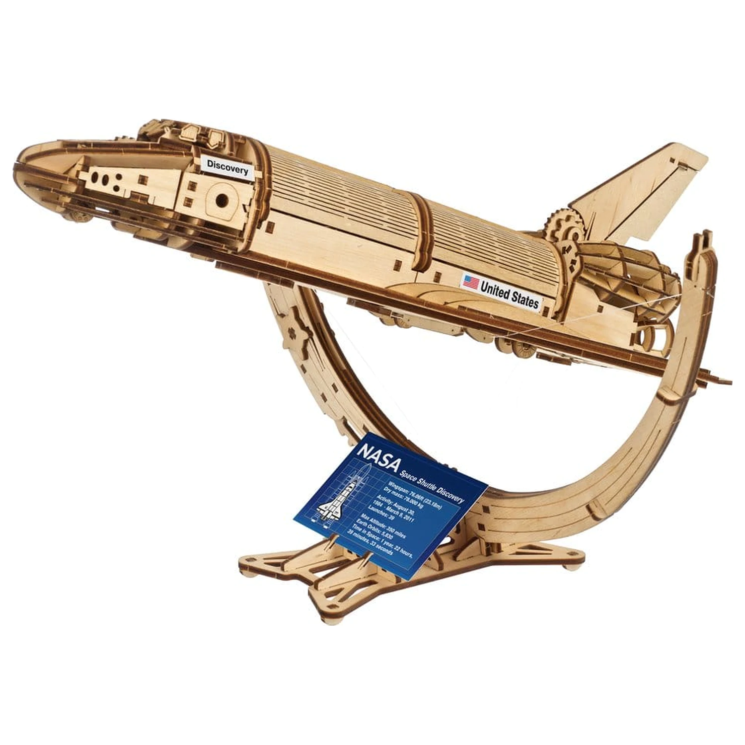 NASA 3D Wooden Puzzle Space Shuttle Discovery product photo