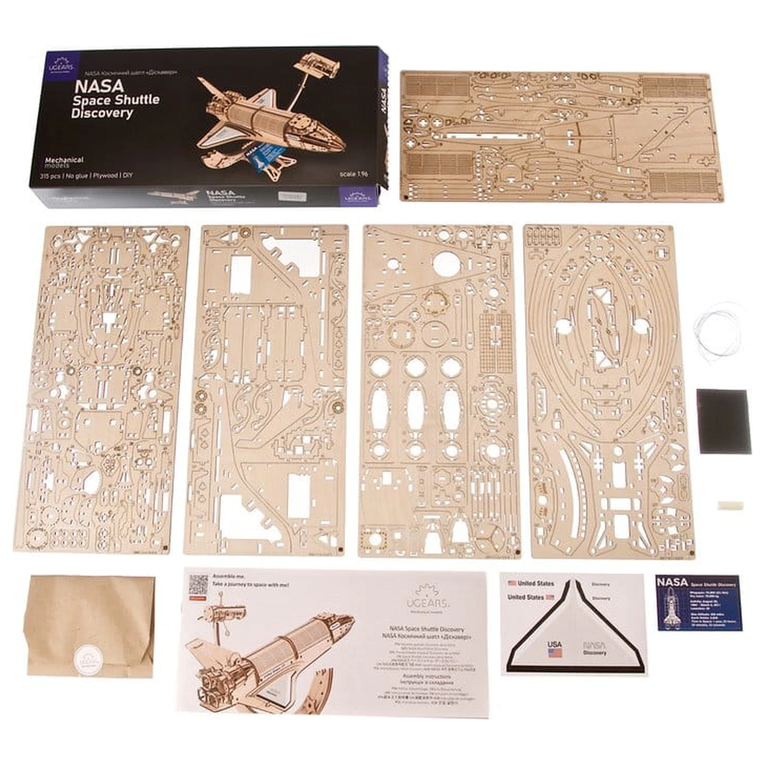 NASA 3D Wooden Puzzle Space Shuttle Discovery product photo