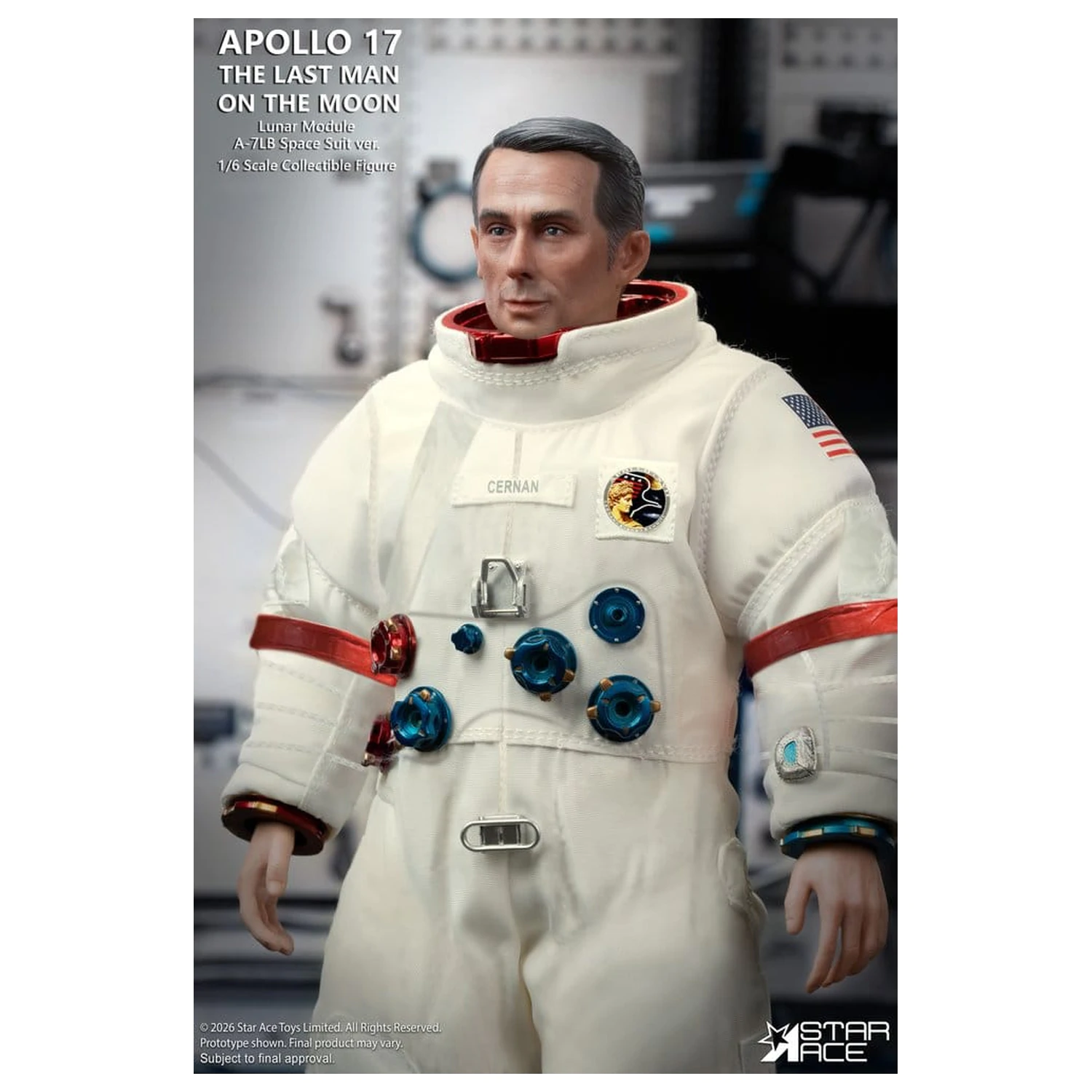 NASA Apollo 17 Action Figure 1/6 The Last Man on the Moon 30 cm  product photo