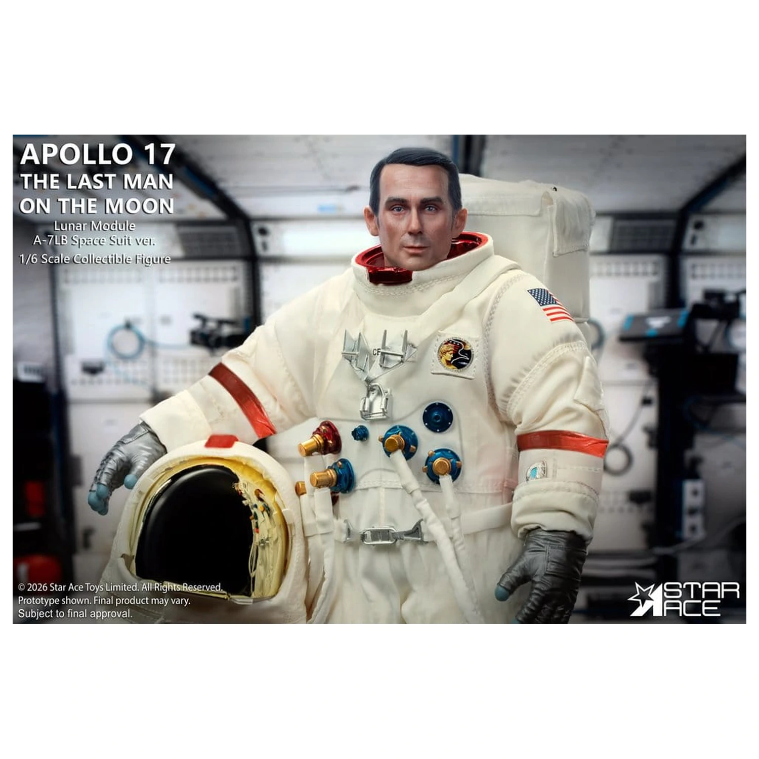 NASA Apollo 17 Action Figure 1/6 The Last Man on the Moon 30 cm  product photo