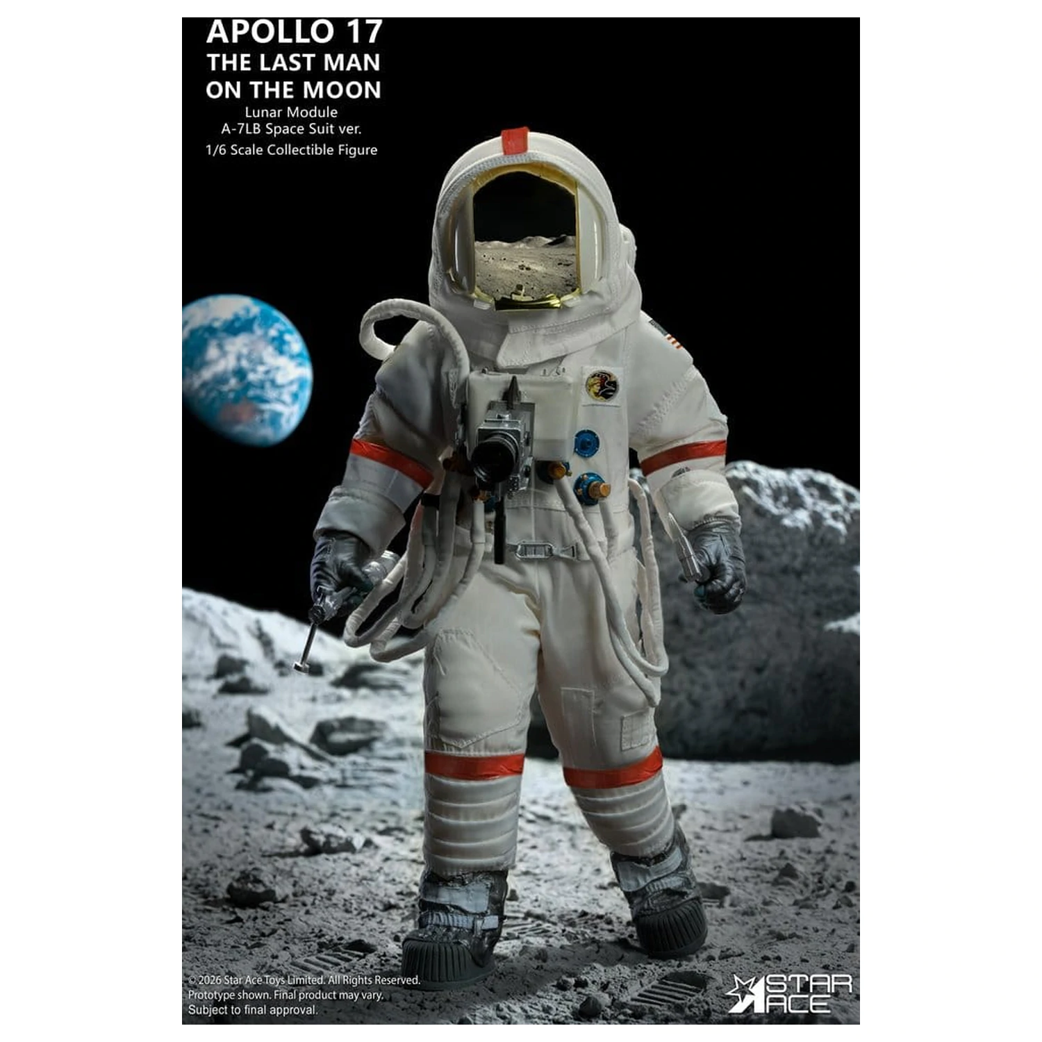 NASA Apollo 17 Action Figure 1/6 The Last Man on the Moon 30 cm  product photo