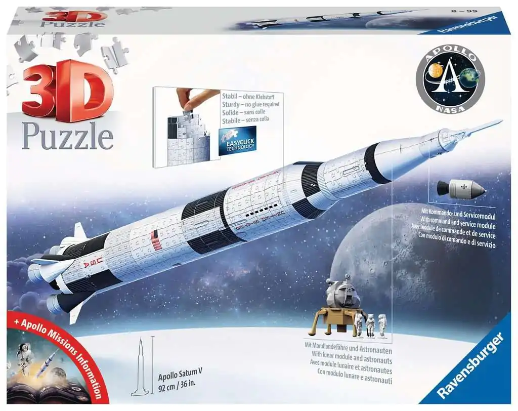 NASA 3D Puzzle Apollo Saturn V Rocket (504 Pieces) product photo