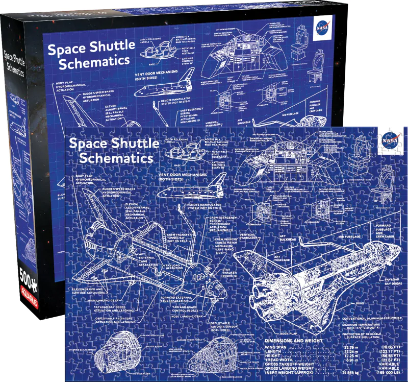 NASA Shuttle Schematic Puzzle (500pcs) product photo