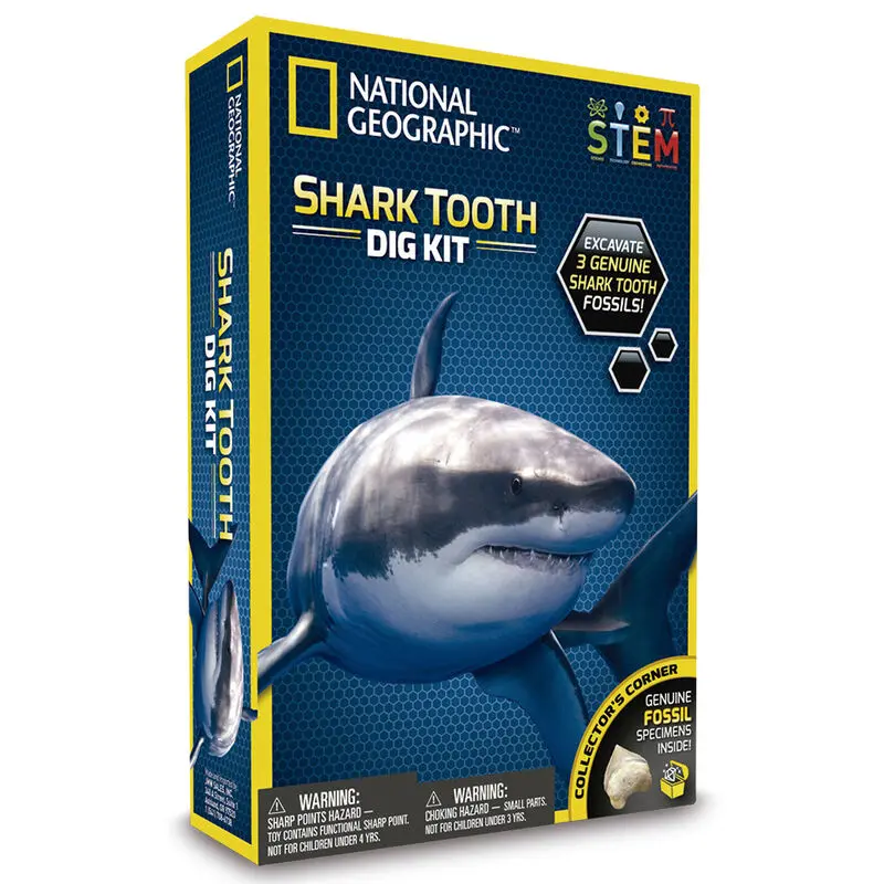 National Geographic Excavate and Discover shark tooth product photo