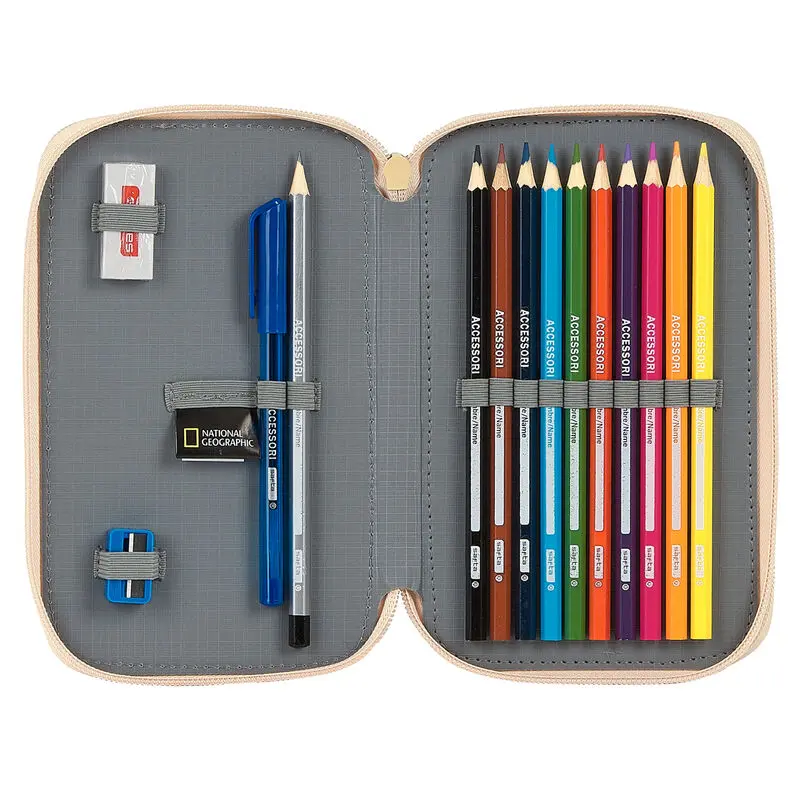 National Geographic Explorer double pencil case 28pcs product photo