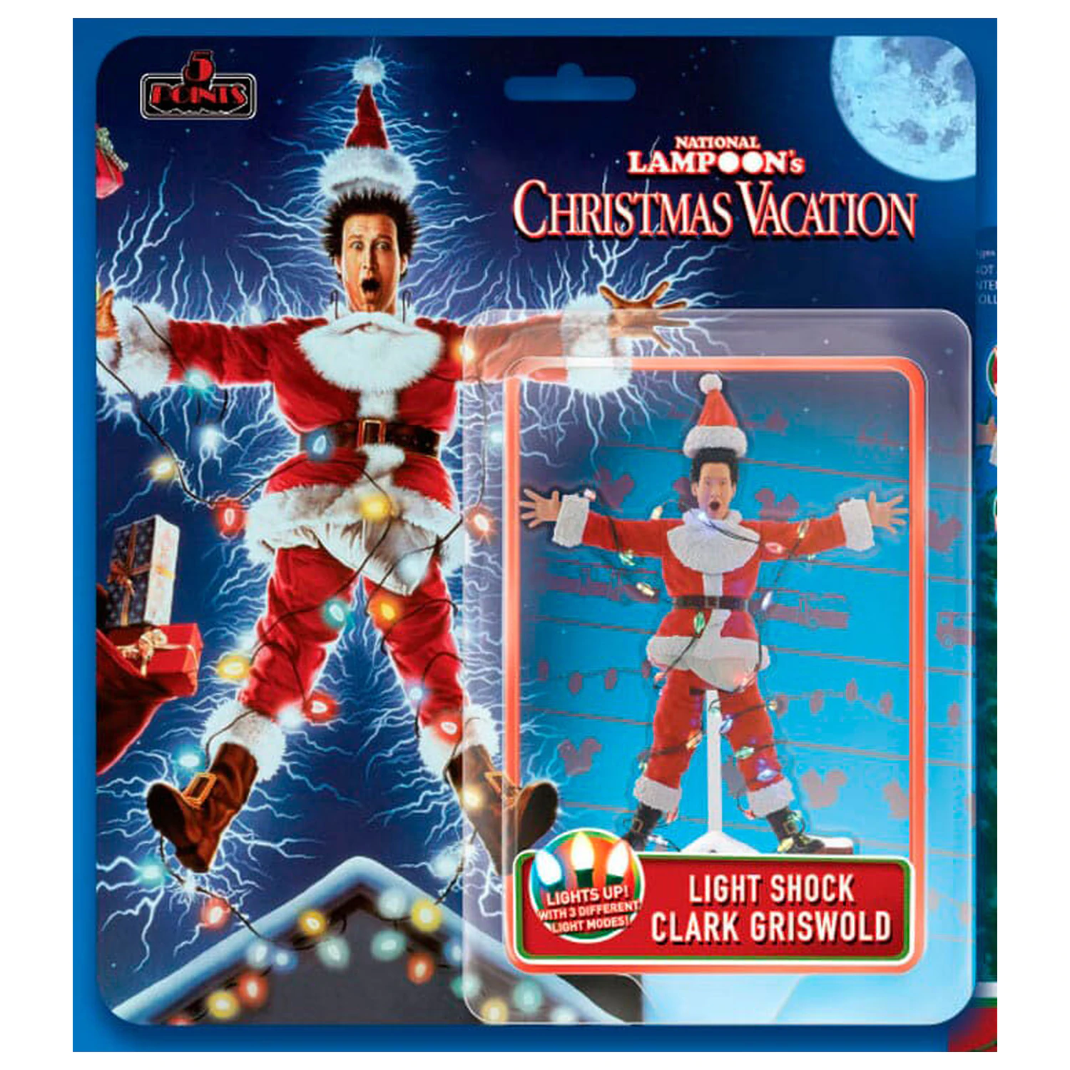 National Lampoon´s Christmas Vacation Clark Griswold Light Shock figure 10cm product photo