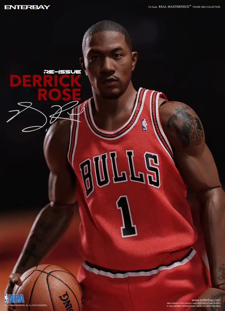 NBA Collection Real Masterpiece Action Figure 1/6 Derrick Rose Limited Retro Edition 30 cm termékfotó