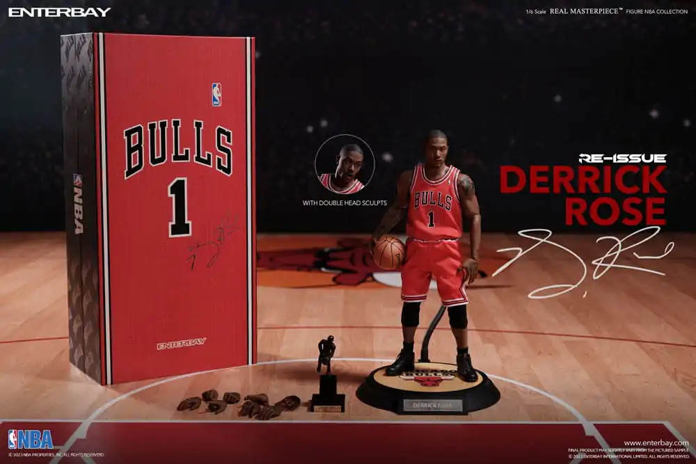 NBA Collection Real Masterpiece Action Figure 1/6 Derrick Rose Limited Retro Edition 30 cm termékfotó