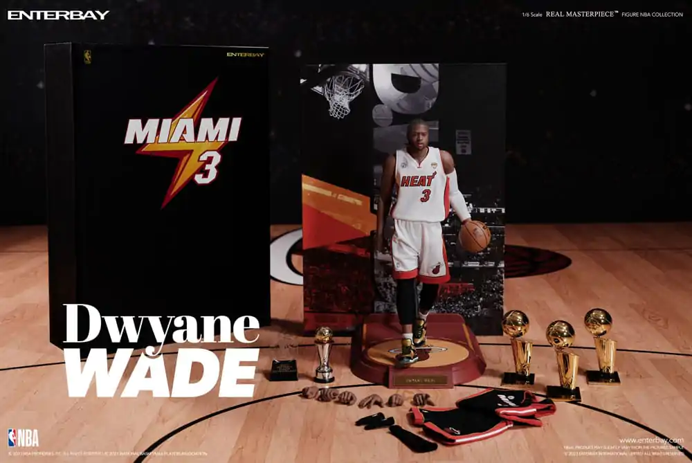 NBA Collection Real Masterpiece Action Figure 1/6 Dwyane Wade 30 cm termékfotó