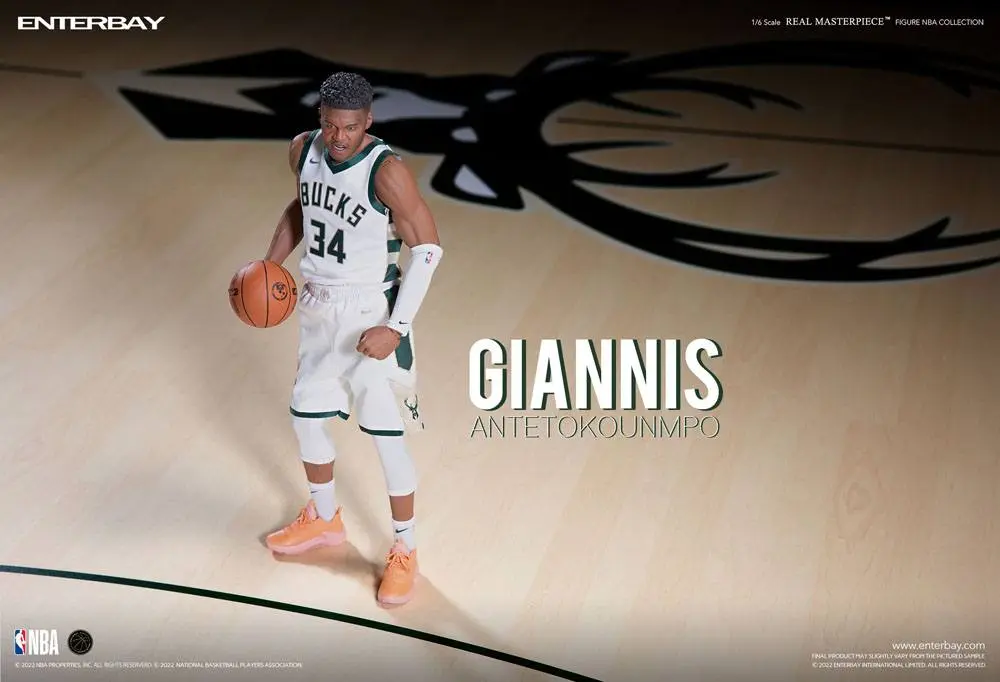 NBA Collection Real Masterpiece Action Figure 1/6 Giannis Antetokounmpo 33 cm product photo