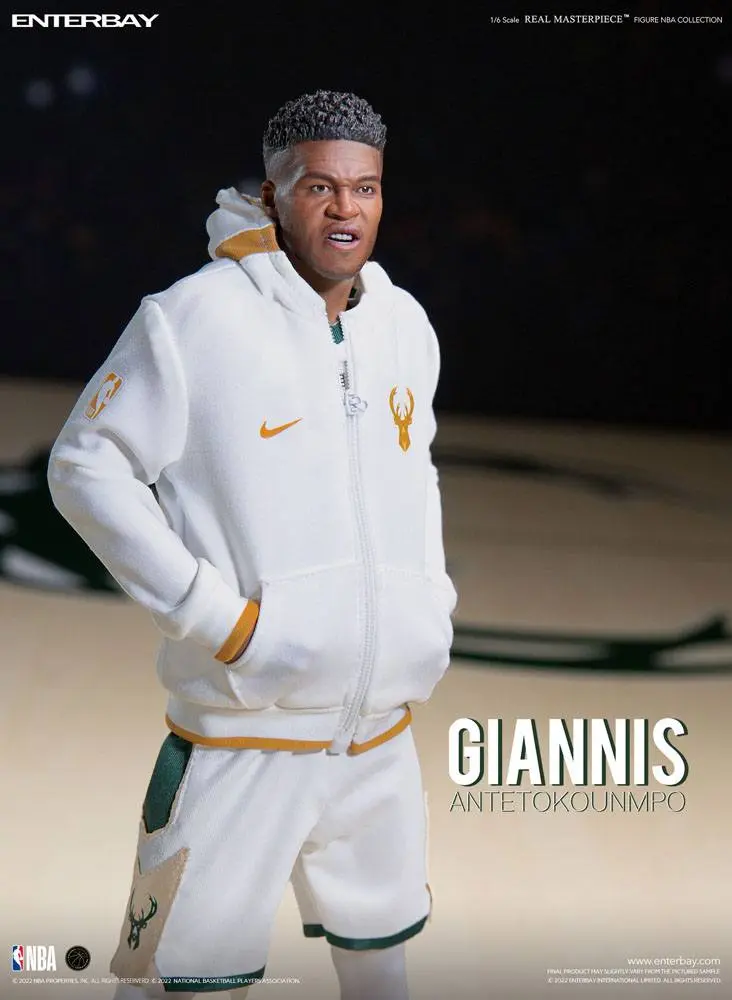 NBA Collection Real Masterpiece Action Figure 1/6 Giannis Antetokounmpo 33 cm product photo