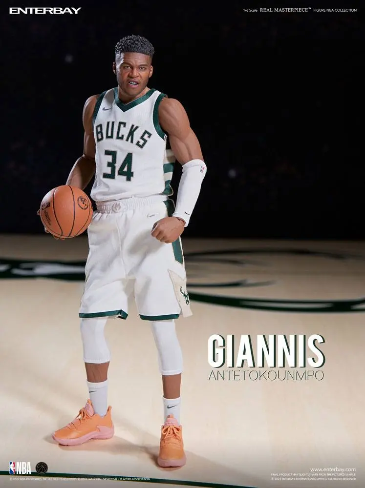 NBA Collection Real Masterpiece Action Figure 1/6 Giannis Antetokounmpo 33 cm product photo