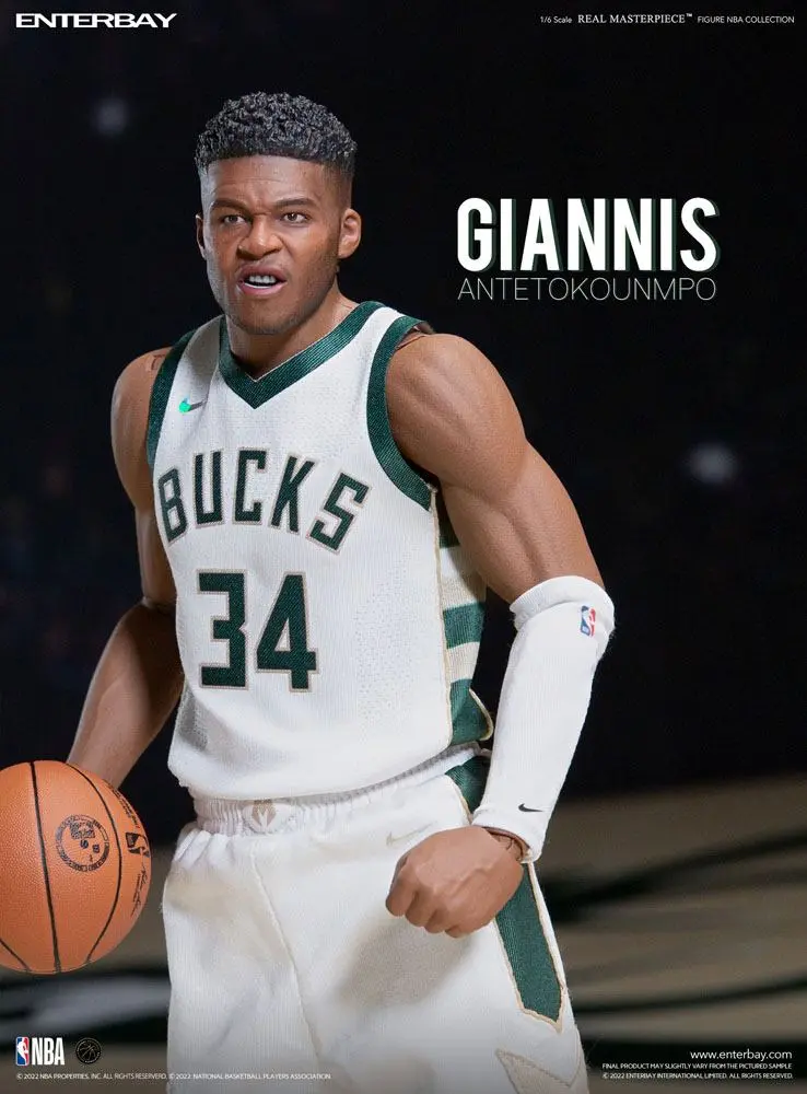 NBA Collection Real Masterpiece Action Figure 1/6 Giannis Antetokounmpo 33 cm product photo