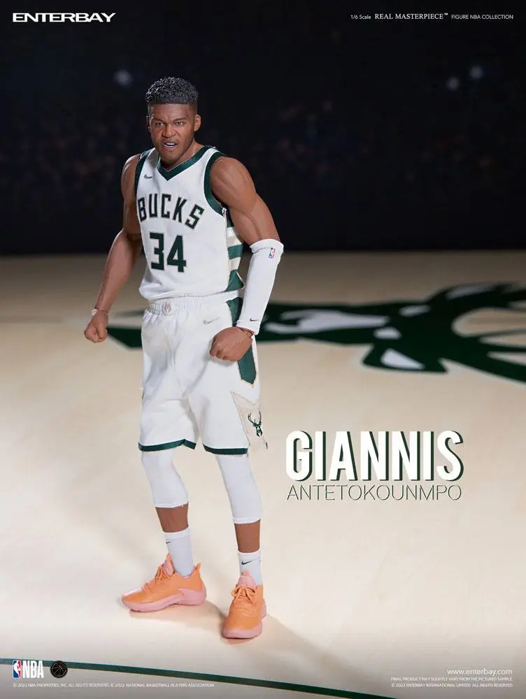 NBA Collection Real Masterpiece Action Figure 1/6 Giannis Antetokounmpo 33 cm product photo