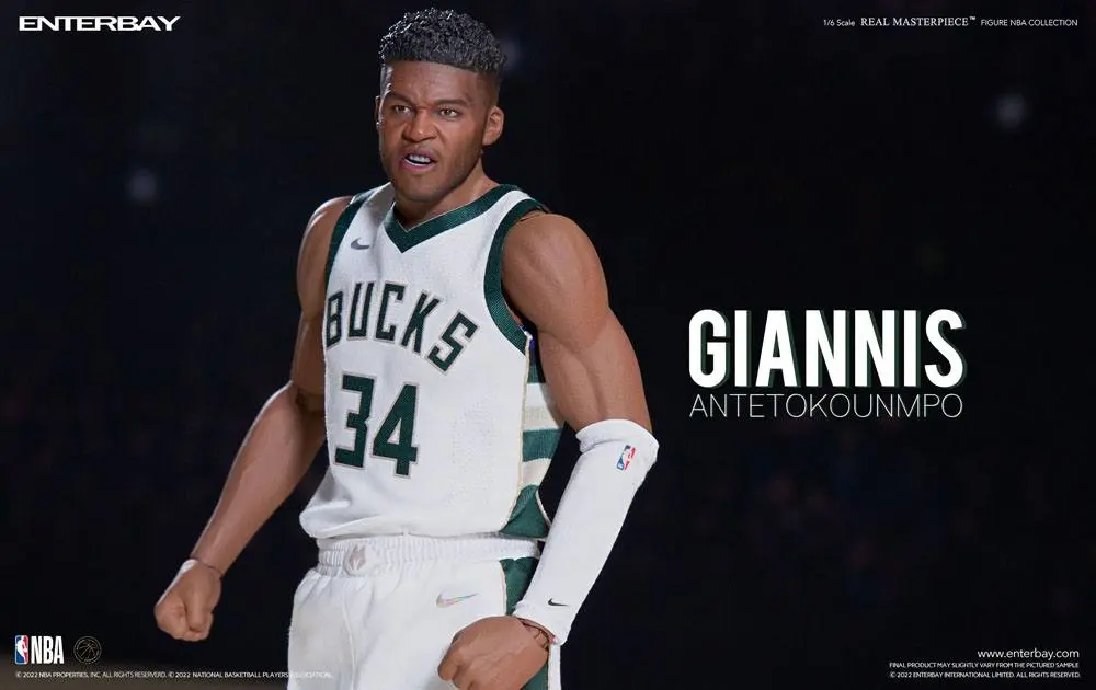 NBA Collection Real Masterpiece Action Figure 1/6 Giannis Antetokounmpo 33 cm product photo