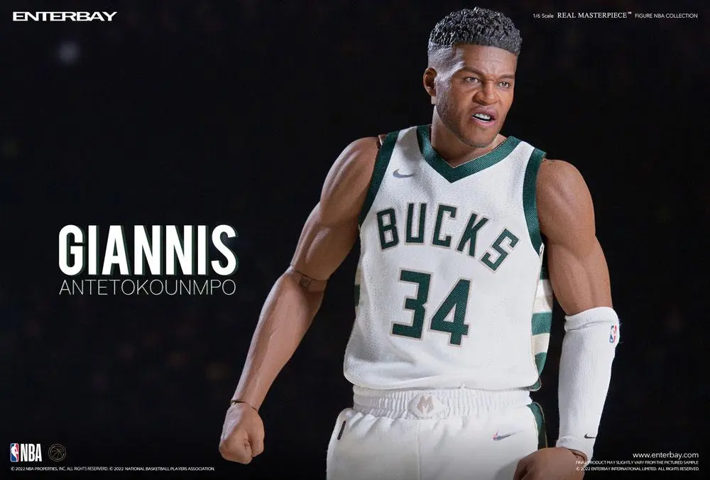 NBA Collection Real Masterpiece Action Figure 1/6 Giannis Antetokounmpo 33 cm product photo