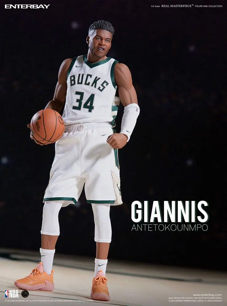 NBA Collection Real Masterpiece Action Figure 1/6 Giannis Antetokounmpo 33 cm product photo