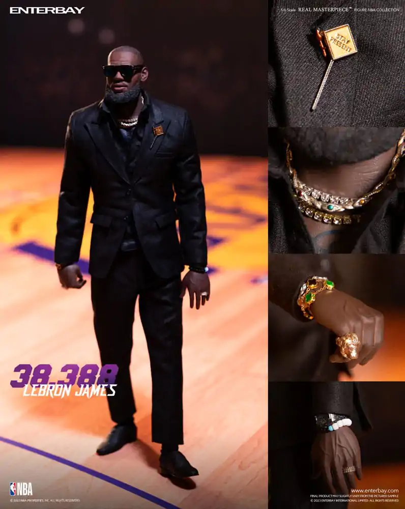 NBA Collection Real Masterpiece Action Figure 1/6 Lebron James Special Edition 30 cm termékfotó