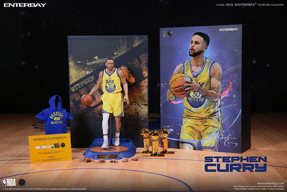 NBA Collection Real Masterpiece Action Figure 1/6 Stephen Curry 30 cm product photo