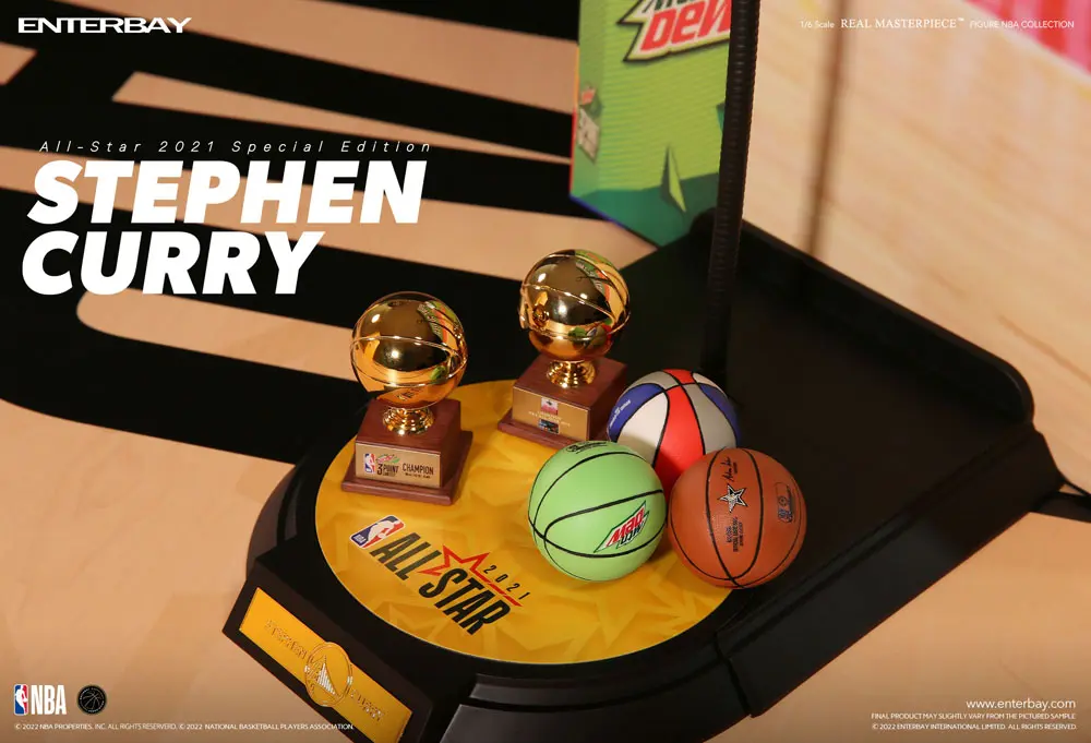 NBA Collection Real Masterpiece Action Figure 1/6 Stephen Curry All Star 2021 Special Edition 30 cm product photo