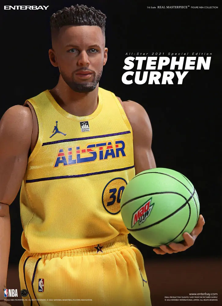 NBA Collection Real Masterpiece Action Figure 1/6 Stephen Curry All Star 2021 Special Edition 30 cm product photo