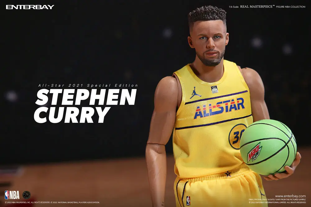 NBA Collection Real Masterpiece Action Figure 1/6 Stephen Curry All Star 2021 Special Edition 30 cm product photo