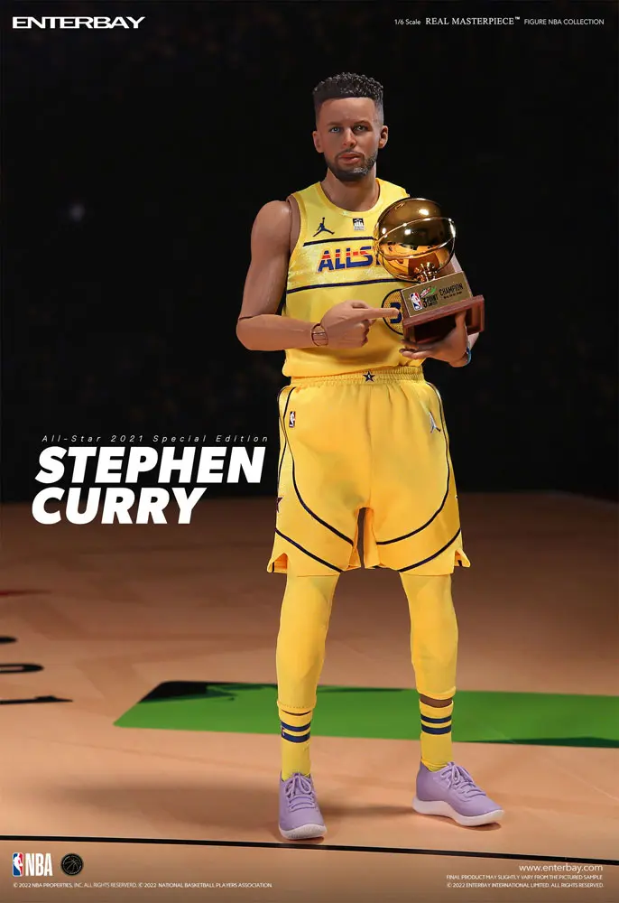 NBA Collection Real Masterpiece Action Figure 1/6 Stephen Curry All Star 2021 Special Edition 30 cm product photo