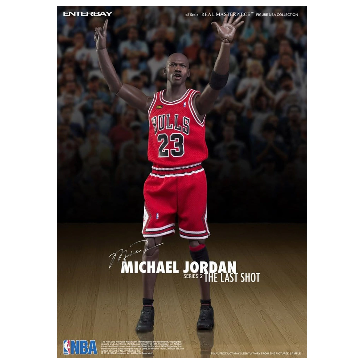 NBA Collection Real Masterpiece Actionfigur 1/6 Michael Jordan Series 2 (Road Jersey Edition) 33 cm product photo