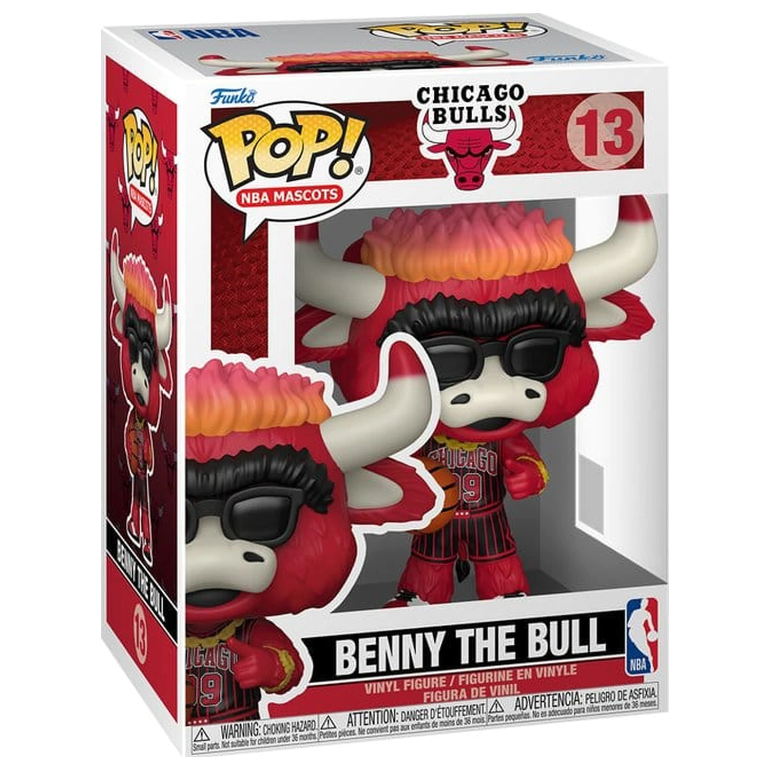 NBA Funko POP! Basketball Vinyl Figure Mascots: Bulls- Benny The Bull 9 cm product photo