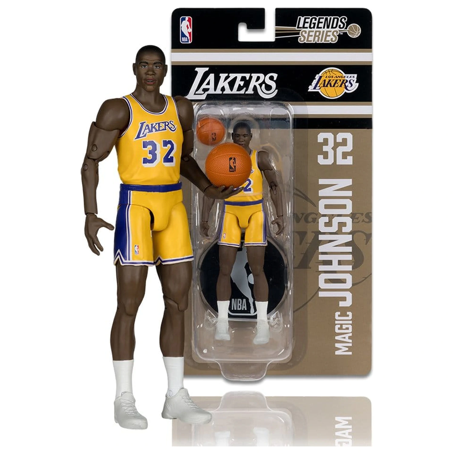 NBA Legends Series Action Figure Earvin "Magic" Johnson (Los Angeles Lakers) 15 cm product photo