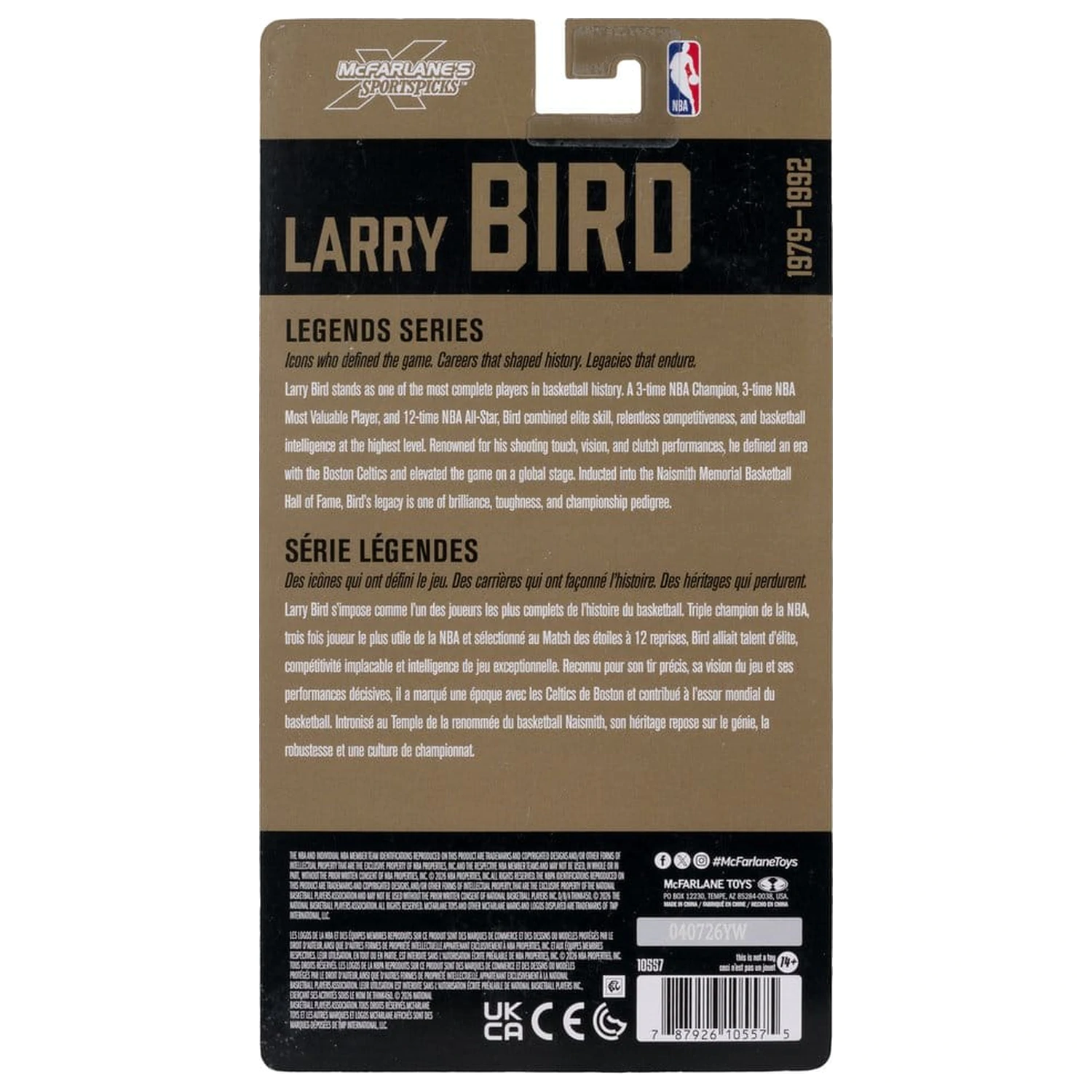 NBA Legends Series Action Figure Larry Bird (Boston Celtics) 15 cm product photo