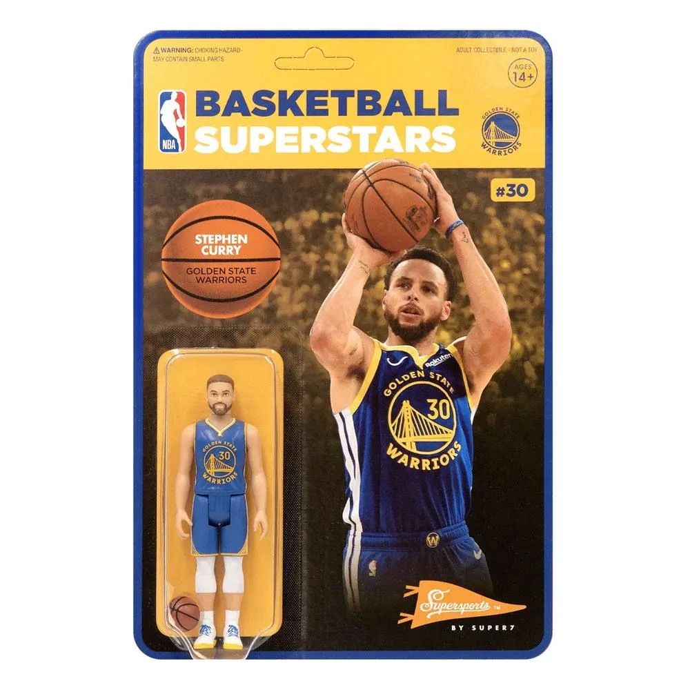 NBA ReAction Action Figure Wave 1 Stephen Curry (Warriors) 10 cm product photo