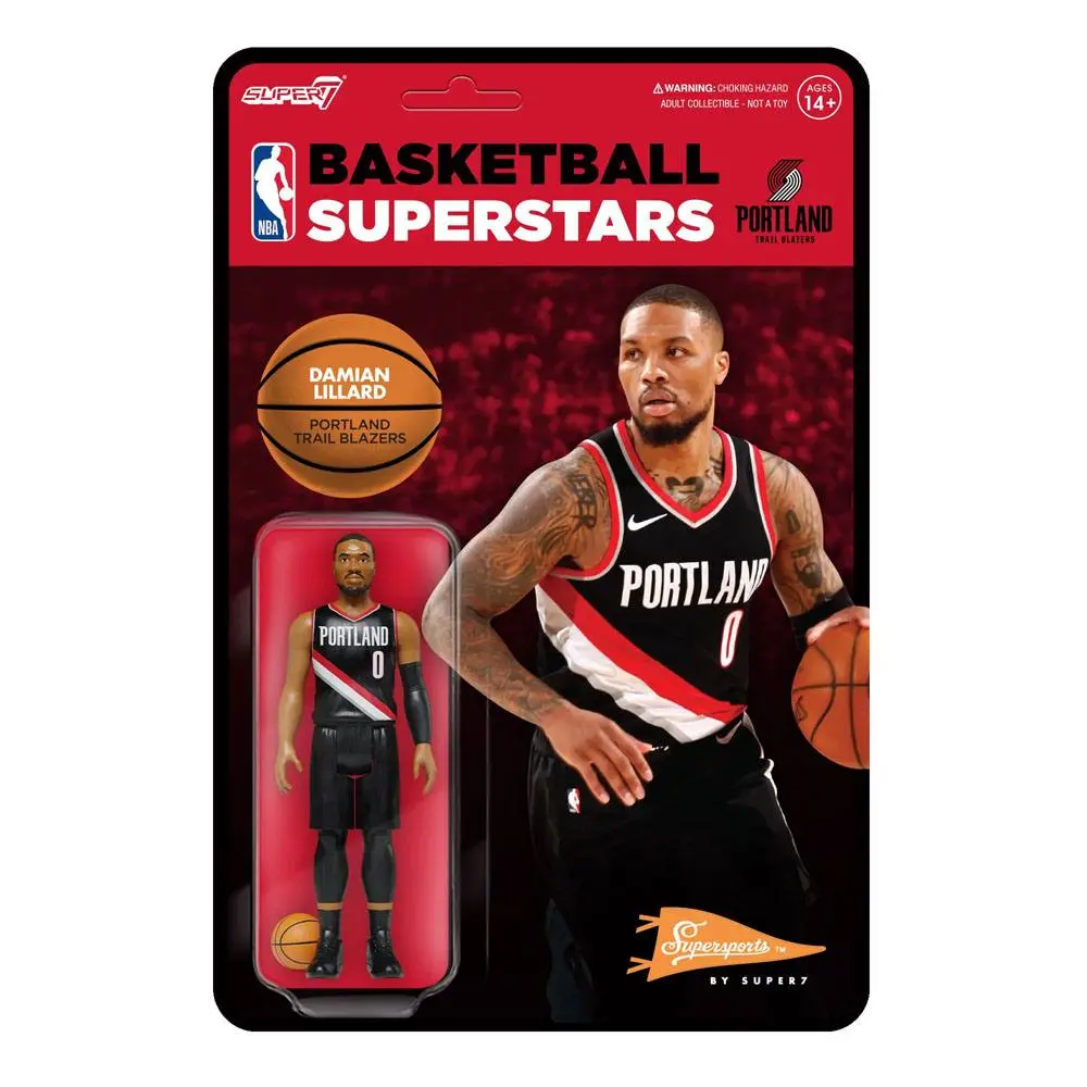 NBA ReAction Action Figure Wave 4 Damian Lillard (Trail Blazers) 10 cm product photo